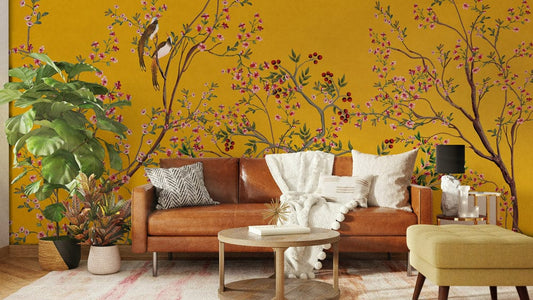 Bloomy Pomegranate Tree Wall Murals