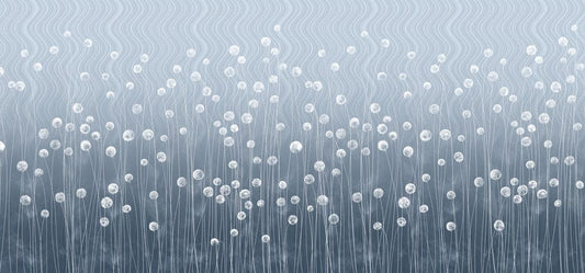 Blue Starry Dandelion Wall Murals