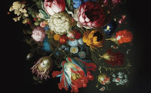 Brilliant Bouquet Painting Wall Murals