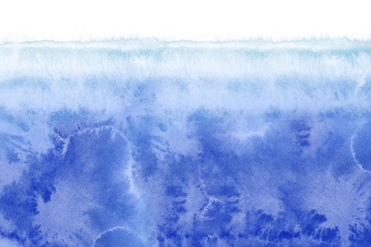 Abstract Watercolor Blue Wall Murals