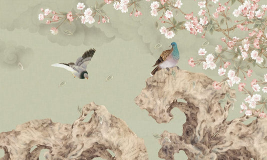 Birds Talking Wall Murals