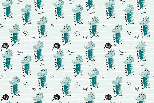 Cartoon Crocodile Wall Murals