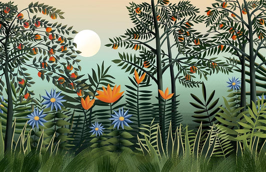 Green Woods Wall Murals