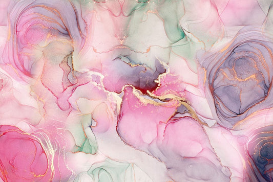 Bright Pink Marble Wall Murals