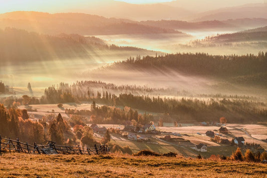 Autumn Mountain Life Wall Murals