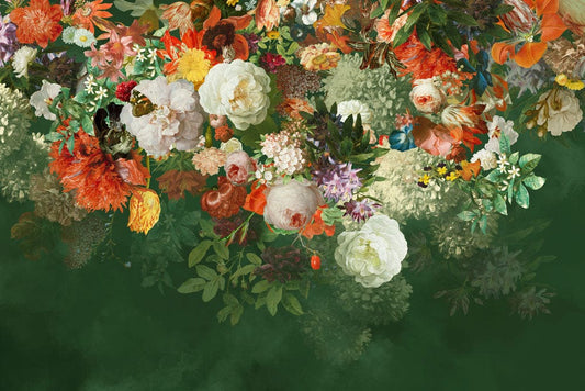 Bright Flowers in Water Wall Murals