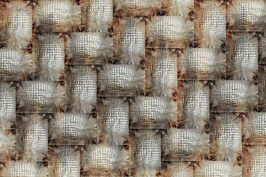 Brown Snakeskin Knit Wall Murals