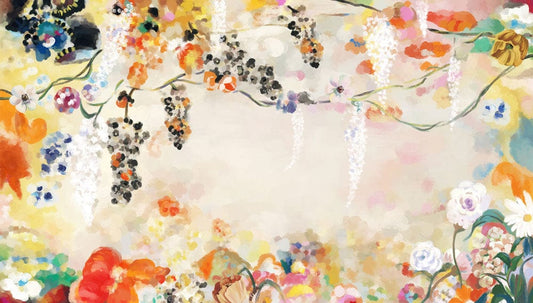 Watercolour Flower World Wall Murals