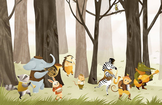 Animal Band II Wall Murals