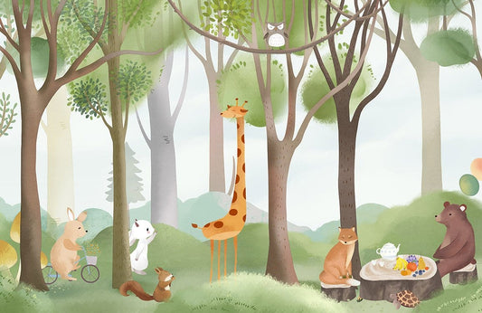 Forest Picnic Wall Murals