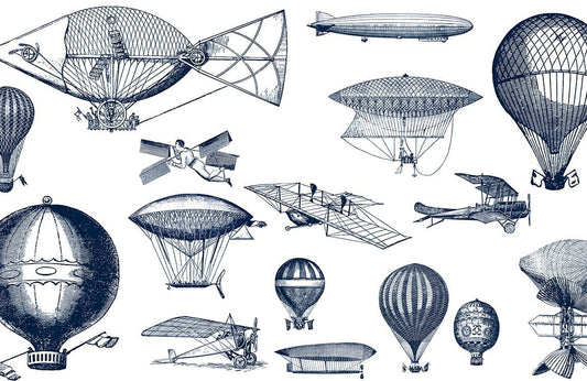 Vintage Hot Balloons Wall Murals