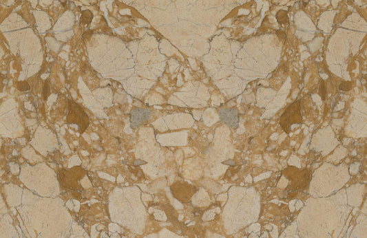 Blocky Yellow Mineral Wall Murals