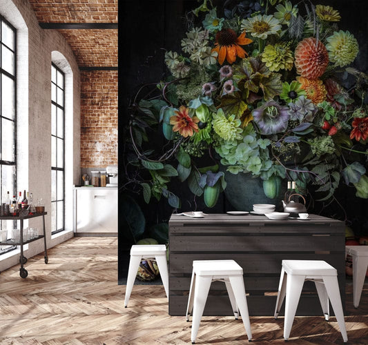 Blossoms in Vase Wall Murals
