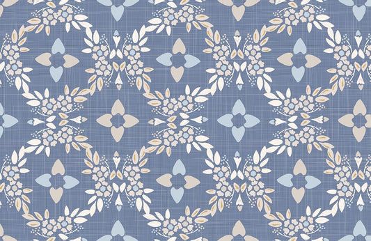 Blue Batik Wall Murals