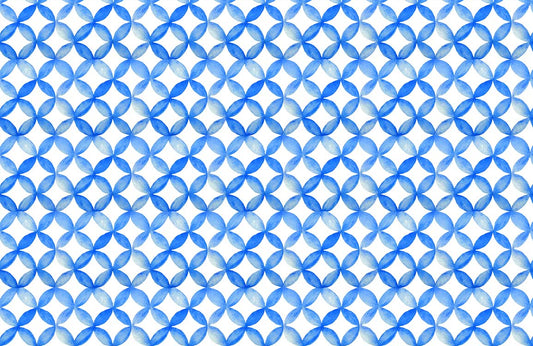 Blue Circles Wall Murals