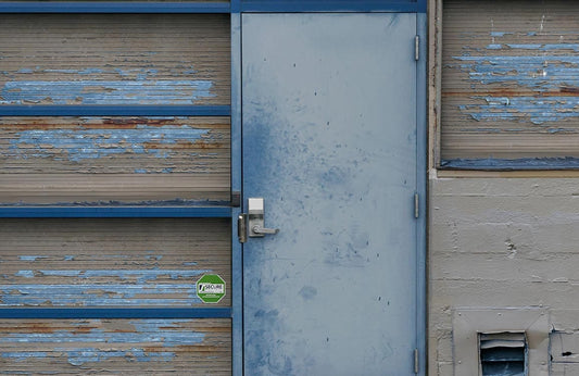 Blue Door Wall Murals