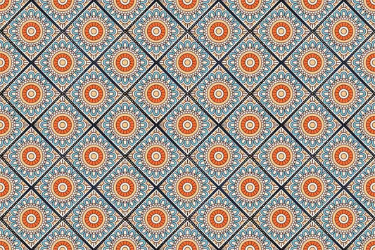 Blue Flowers Vectors Wall Murals