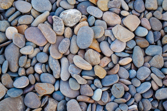 Blue Pebbles Wall Murals