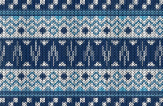 Blue Sweater Texture Wall Murals