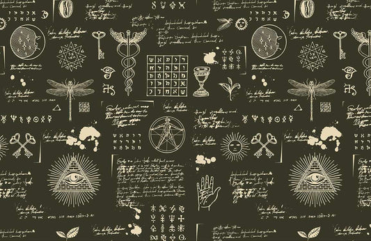 Cabala on Blackboard Wall Murals