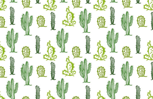Cactus Pattern Wall Murals