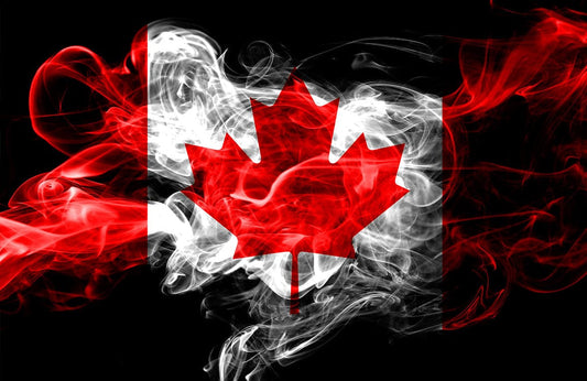 Smoggy Canadian Flag Wall Murals