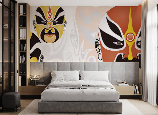 Traditional Chinese Opera Wall Murals