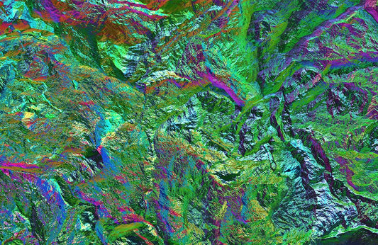 Colorful Green Mineral Wall Murals