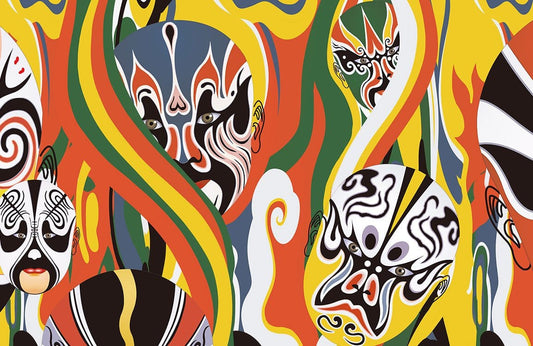 Colourful Masks Wall Murals