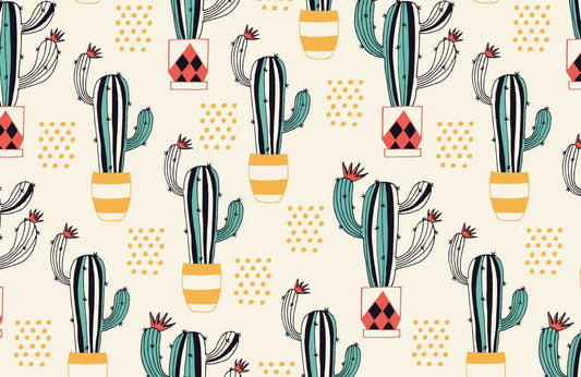 Drama Cactus Wall Murals