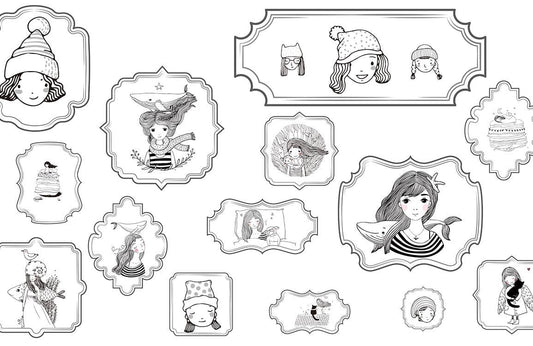 Cute Girls Wall Murals