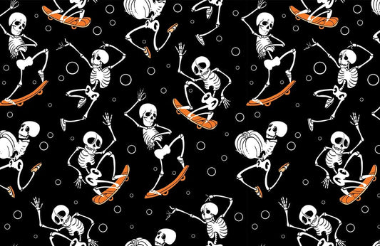 Dancing Skeleton Wall Murals