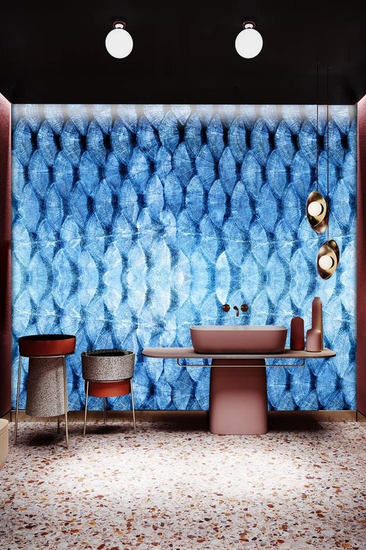 Blue Fish Scale II Wall Murals