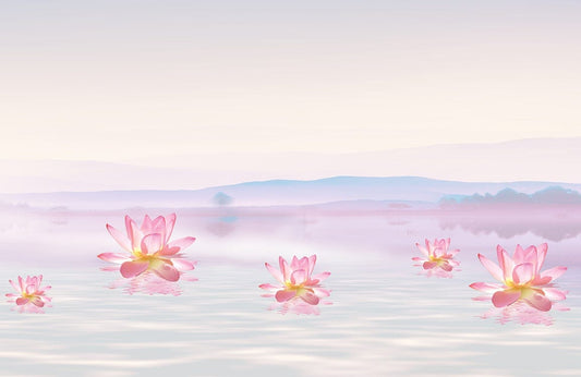 Floating Lotus Wall Murals