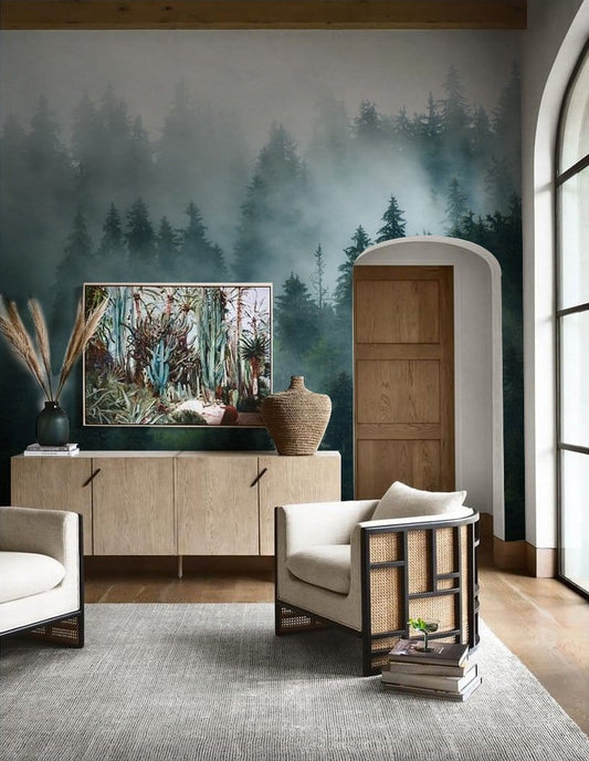 Foggy Forest Wall Murals