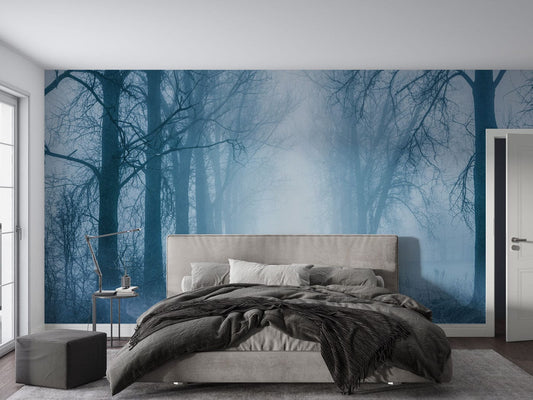 Forest in Fog Wall Murals