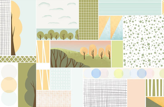 Geometric Combination Wall Murals