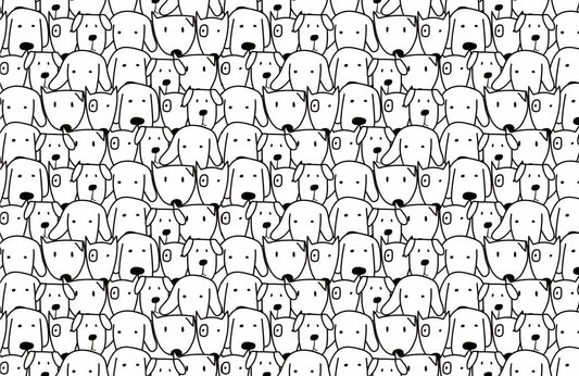 Happy Dog Wall Murals