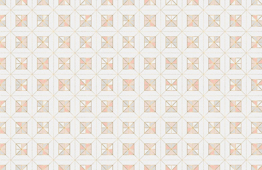 Horizontal Geometric Squares Wall Murals