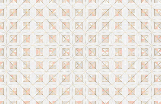 Horizontal Geometric Squares Wall Murals