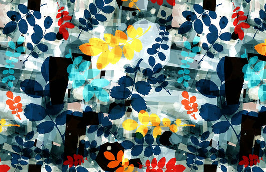 Ink Leaf Wall Murals
