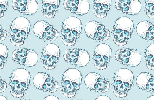 Blue Skeleton Wall Murals