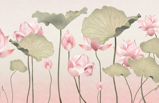 Lotus Flower Wall Murals