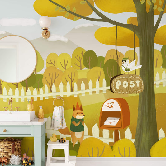 Animal Postman II Wall Murals