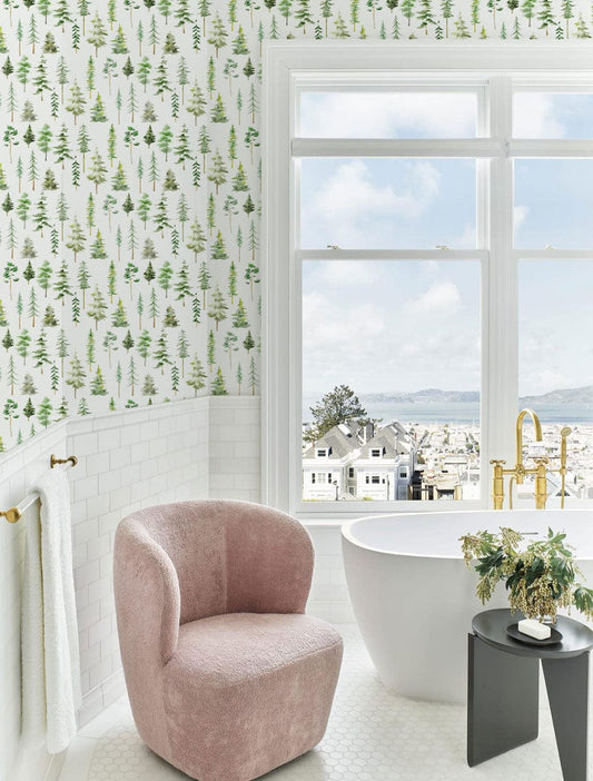 Mini Watercolor Forest Wall Murals