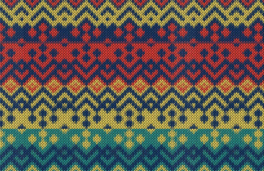 Colorful Sweater Texture Wall Murals