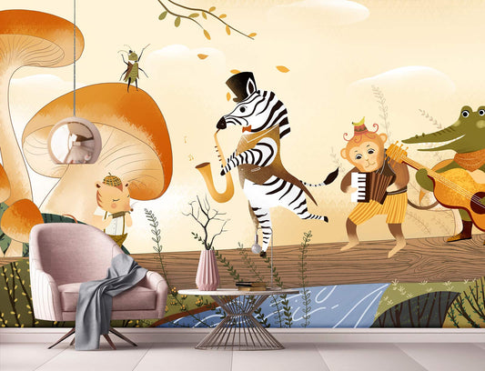 Animal Concert III Wall Murals