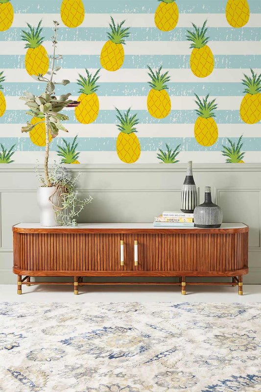 Repeat Pineapple Wall Murals