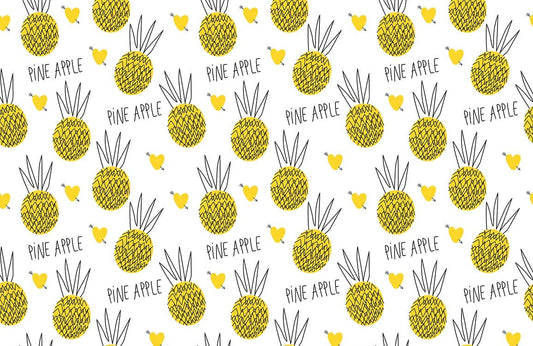 Sketch Pineapple Wall Murals