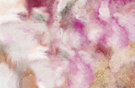 Pink Blending Watercolour Wall Murals